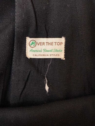 商品画像：OVER THE TOP/VT/～50S/ギャバジンスラックス/W75cm程度/ブラック 3