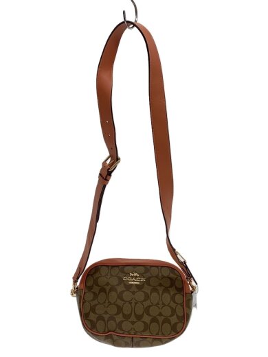 商品画像：ジェイミー・カメラバッグ_シグネチャーピンクレザー/ブラウン/総柄/CA547/ショルダーバッグ 1