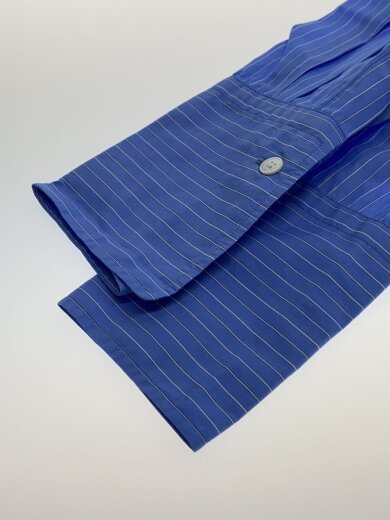 商品画像：長袖シャツ/O/コットン/ブルー/ストライプ/a25ss03ss 6