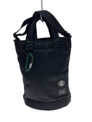 ショルダーバッグ/ナイロン/ブラック/ドラムバック/スタバ/スターバックス