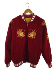 スカジャン/L/--/ベロア/龍/ドラゴン