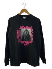 長袖Tシャツ/M/コットン/ブラック/ロンT