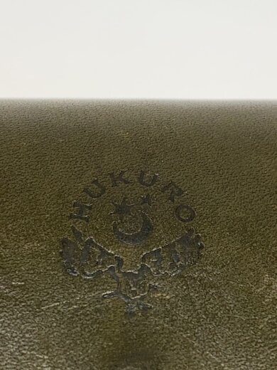 商品画像：3つ折り財布/レザー/カーキ/メンズ 3