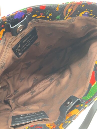 商品画像：トートバッグ/PVC/ブラック/総柄/マジックサーカス 6