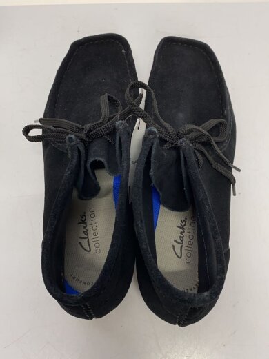 画像：Clarksデッキシューズ/UK7.5/ブラック/スウェード/2615943770753