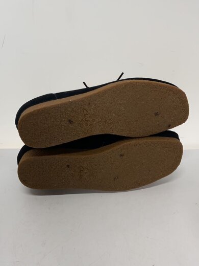 画像：Clarksデッキシューズ/UK7.5/ブラック/スウェード/2615943770754