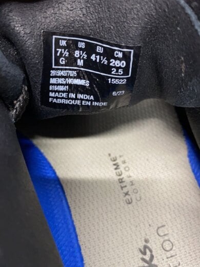 画像：Clarksデッキシューズ/UK7.5/ブラック/スウェード/2615943770755