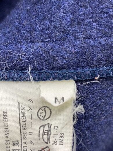 商品画像：ダッフルコート/M/ウール/ネイビー/英国製/スナップボタン 5