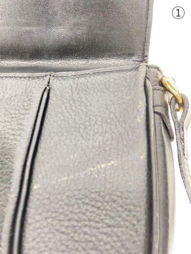 商品画像：ショルダーバッグ/レザー/ブラック 7