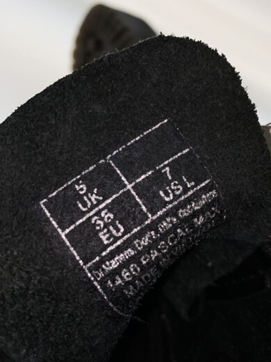 商品画像：レースアップブーツ/UK5/ブラック/レザー/AW006 KV07W 5