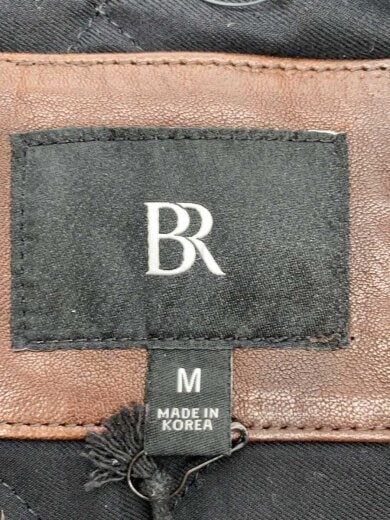 商品画像：シングルライダースジャケット/M/羊革/ブラウン/レザー// 3