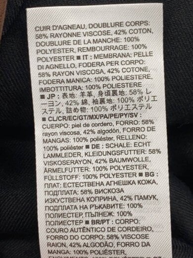 商品画像：シングルライダースジャケット/M/羊革/ブラウン/レザー// 4