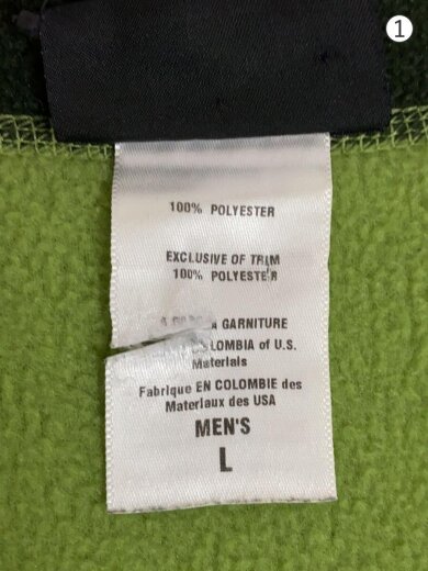 画像：patagoniaフリースベスト/L/ポリエステル/GRN/無地/518844