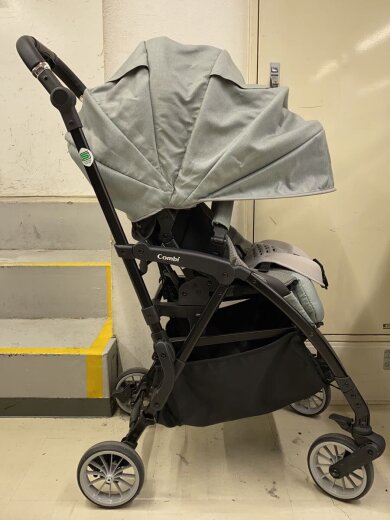 画像：Combiホワイトレーベル スゴカル minimo エッグショックDM(GL)[パルクグレー]/A型/GRY/ハイシー4