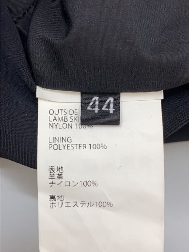 商品画像：レザージャケット・ブルゾン/44/羊革/BLK/無地 4