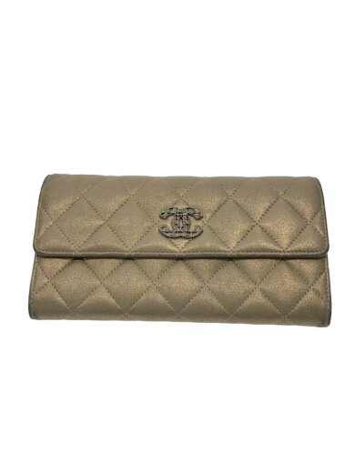 商品画像：長財布/レザー/GLD/レディース// 1