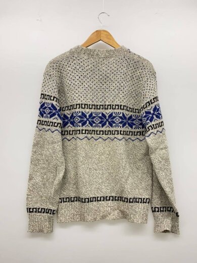 商品画像：PECONIC BAY TRADER/USA製/ニット・セーター(厚手)/L/ウール/GRY/総柄// 2