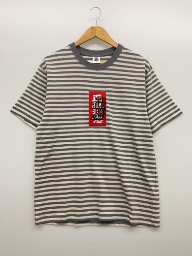 商品画像：Tシャツ/M/コットン/GRY/ボーダー// 1