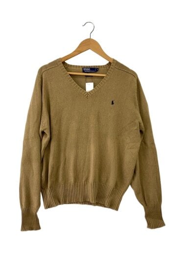 商品画像：POLO RALPH LAUREN/Vネック/ニット・セーター(薄手)/M/コットン/CML// 1