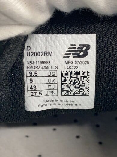 商品画像：U2002/グレー/27.5cm/GRY 7
