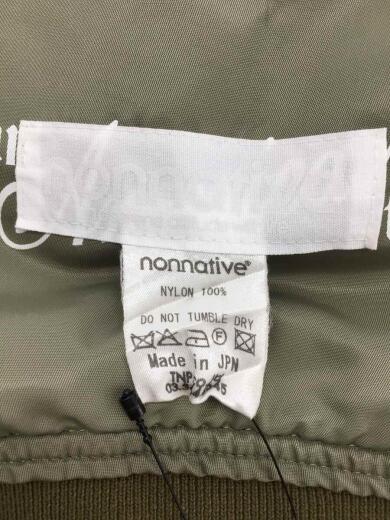 画像：nonnativeスナップ/フライトジャケット/one/ナイロン/カーキ/メンズ/アウター/ジャンパー/ブルゾン3