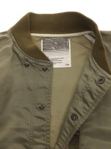 画像：nonnativeスナップ/フライトジャケット/one/ナイロン/カーキ/メンズ/アウター/ジャンパー/ブルゾン4