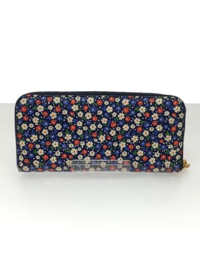 画像：MIU MIU長財布/ネイビー/花柄/ロングウォレット/ラウンドファスナー2