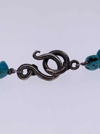 画像：NAVAJOネックレス/SILVER/SLV/トップ有/メンズ/ベアクロー/ターコイズ/赤珊瑚3