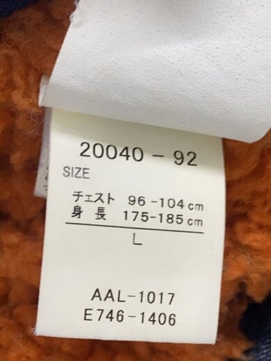 商品画像：フライトジャケット/L/デニム/IDG/20040-92/MA-1/裏地ボア 4