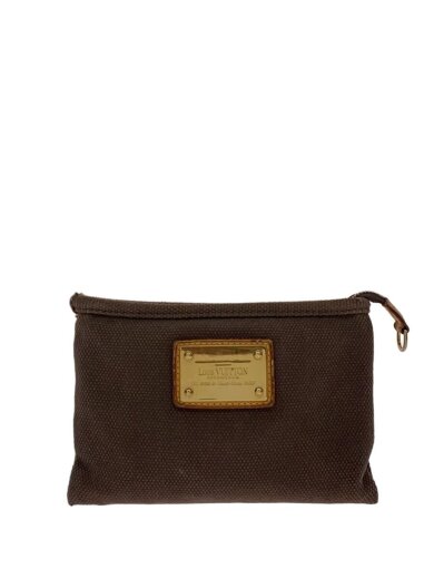 商品画像：ポシェット・プラットGM_アンティグア_ブラン/キャンバス/BRW/M40066/M40066/ポーチ 1