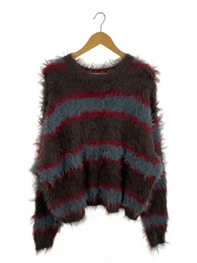 商品画像：ニット・セーター(厚手)/M/ナイロン/マルチカラー/ボーダー/PE332058BW 1