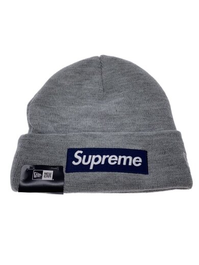 商品画像：ニットキャップ/--/GRY/メンズ/25FW/×NEWERA/BOXLOGO/ヘザーグレー/ビーニー 1