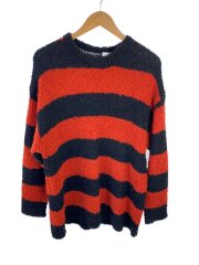 ニット・セーター(厚手)/2/アクリル/ORN/ボーダー/ALPACA STRIPED KNIT BIG PU