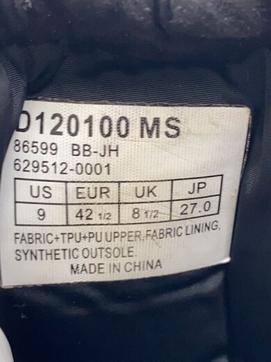 商品画像：ブーツ/27cm/BLK/スウェード/D120100 MS 5