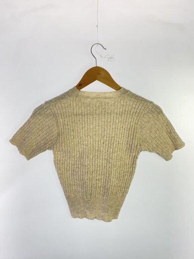 商品画像：ニット・セーター(厚手)/--/ポリエステル/BEG/アンサンブル/半袖ニット/カーディガンセット 7