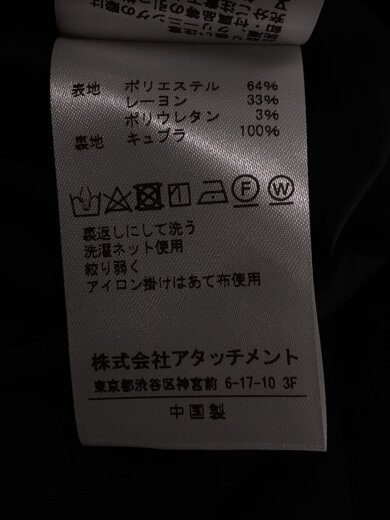 商品画像：コート/2/ポリエステル/BLK/無地/AC12-209/PE/RY DOUBLE CLOTH COLLARLES// 4