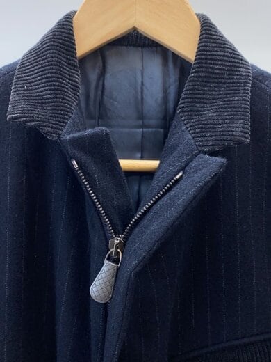 商品画像：ジッパーストライプコーディロイ切替テーラードジャケット/ダブルジップ 7