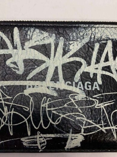 商品画像：カードケース/コインケース/レザー/BLK/メンズ/715185/ウォレット/財布/ペイント/ 3