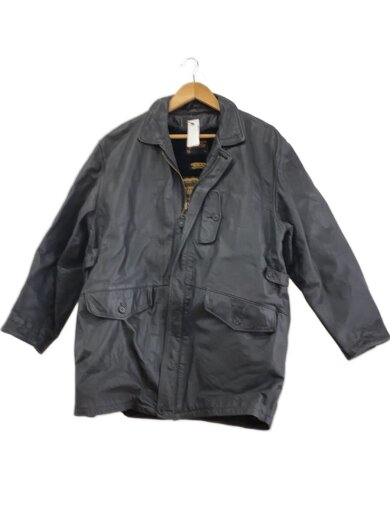 商品画像：コート/5/牛革/BLK/無地 1