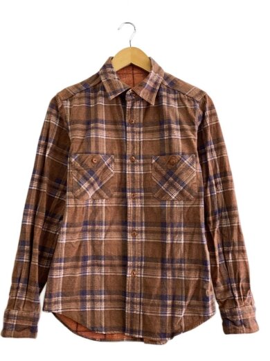 商品画像：長袖シャツ/--/コットン/BRW/チェック/8080010030 1