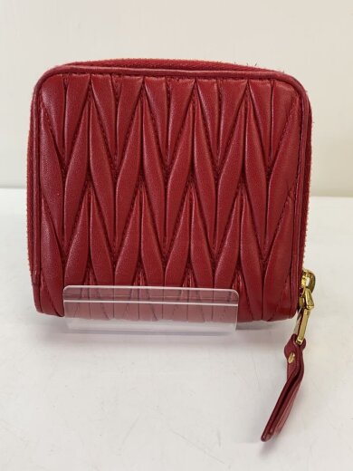 商品画像：2つ折り財布/レザー/RED/レディース// 2