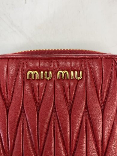 商品画像：2つ折り財布/レザー/RED/レディース// 3