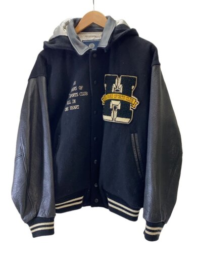 商品画像：HARVARD UNIVERSITY/スタジャン/L/ウール/BLK/総柄/76383-09 1