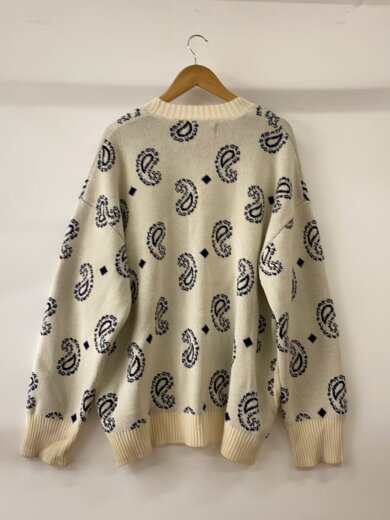 商品画像：カーディガン(厚手)/FREE/コットン/ホワイト/ペーズリー/20A-KNL349-WL 2