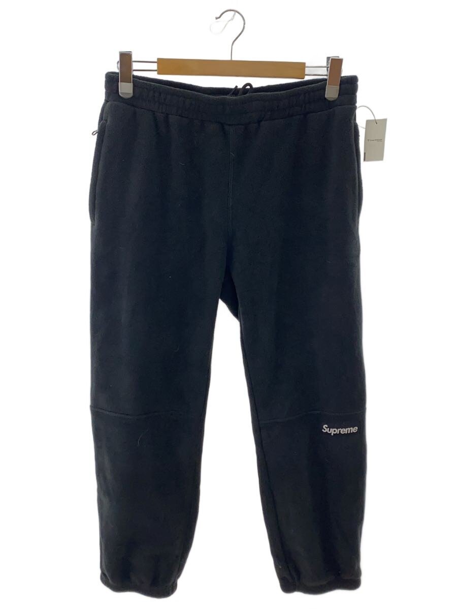 Supreme / 21AW/POLARTEC PANT/M/ポリエステル/ブラック