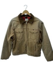 80s/ジャケット/46/コットン/キャメル/ダック地/ワークジャケット