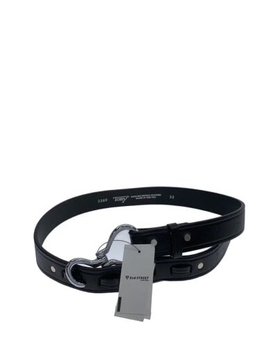 画像：TORY LEATHERベルト/レザー/ブラック/メンズ/2280/フックベルト/サイズ32//1