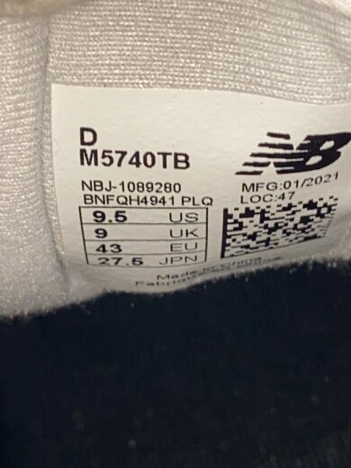 商品画像：ローカットスニーカー/27.5cm/ブラック/M5740PSG 5