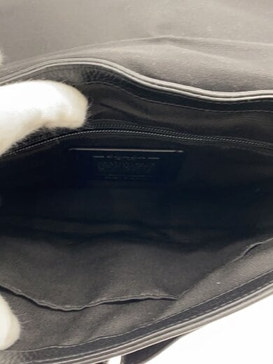 商品画像：ショルダーバッグ/レザー/キャンバス/ブラック/総柄/C6583 6