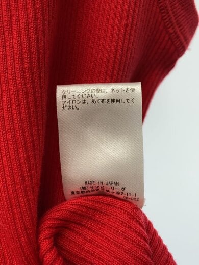 商品画像：クリアRIBニット/コットン/レッド/3710800402// 5